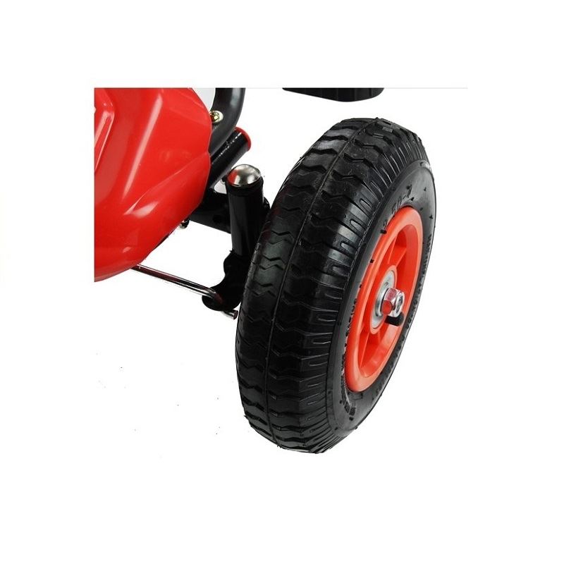LeanToys l3829  LeanToys Šľapacia motokára Speed, nafukovacie kolesá, voľnobeh, červená