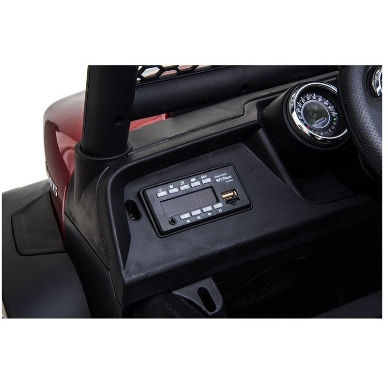 LeanToys l3970 Elektrické autíčko Mercedes Unimog, 4x4, 12V, 2,4 GHz dialkové ovládanie, otváravé dvere, zelená