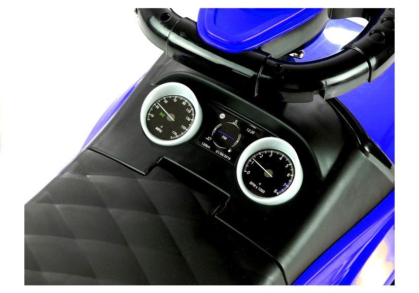 LeanToys Detské odrážadlo 613W modré + modré svetlá L2891