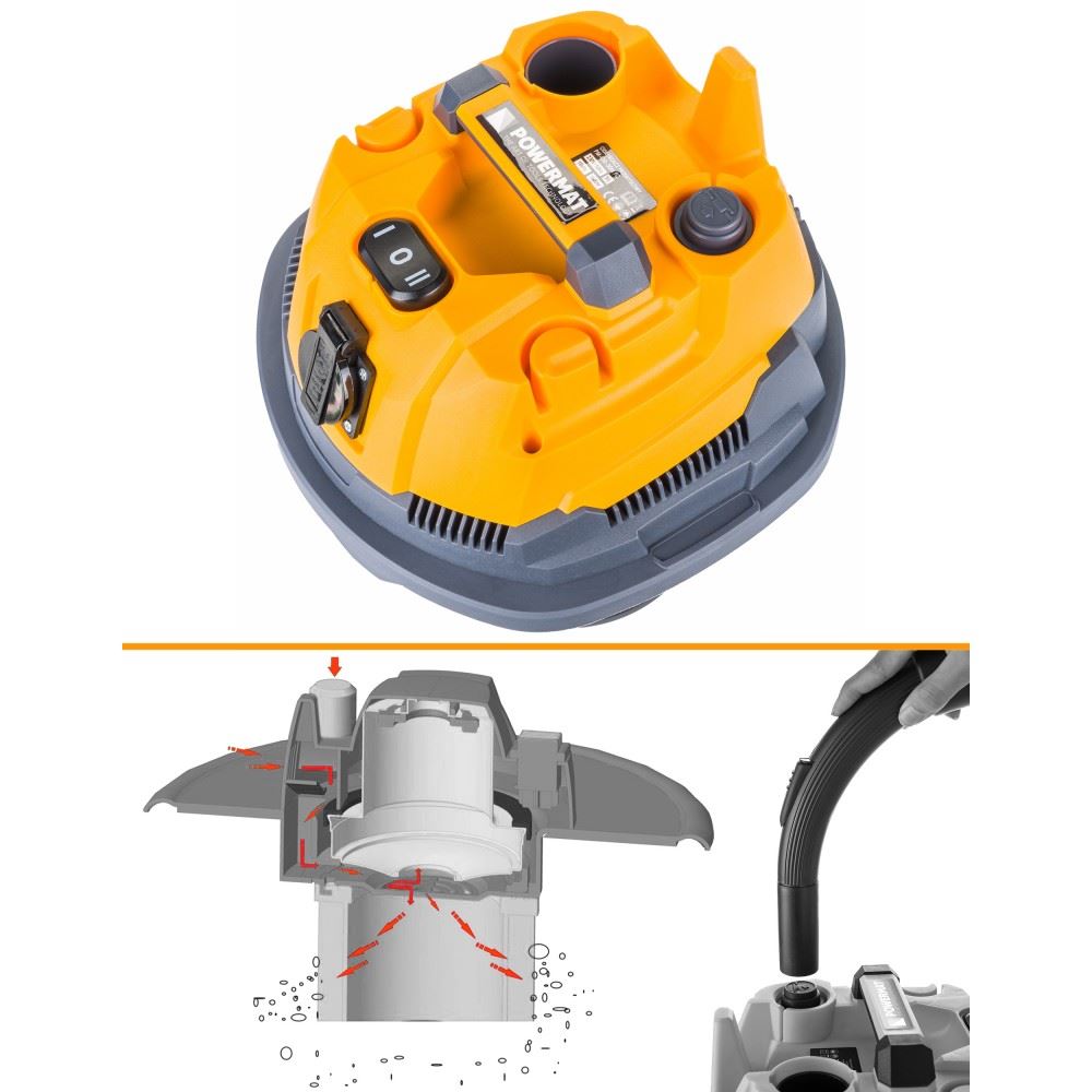 Priemyselný vysávač PM-OD-30M FC 1600W - POWERMAT
