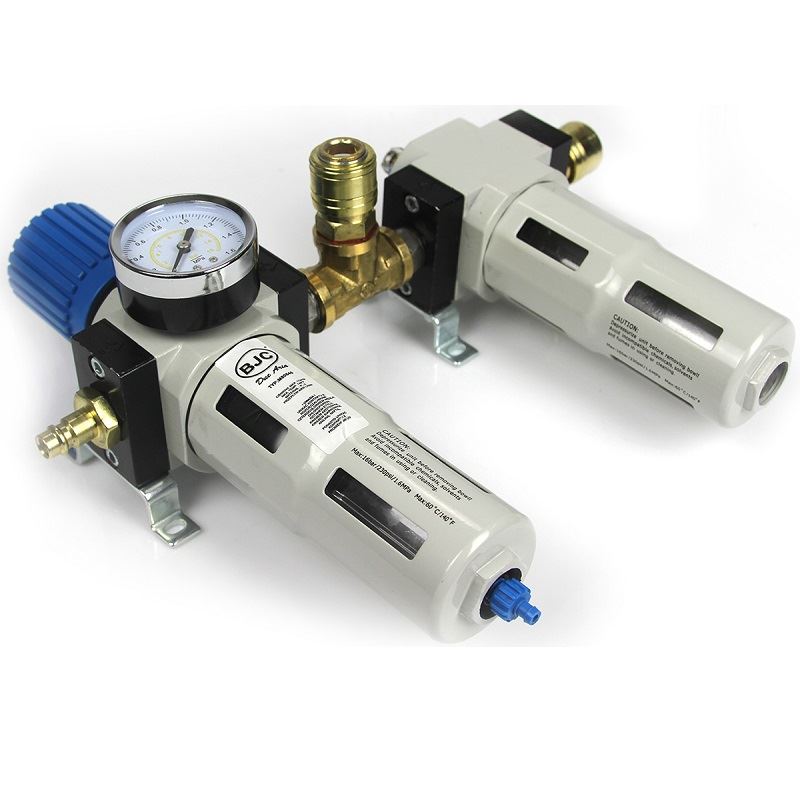 Odkalovač s manometrom, regulátorom a primazávaním 1/4" - BJC M80645