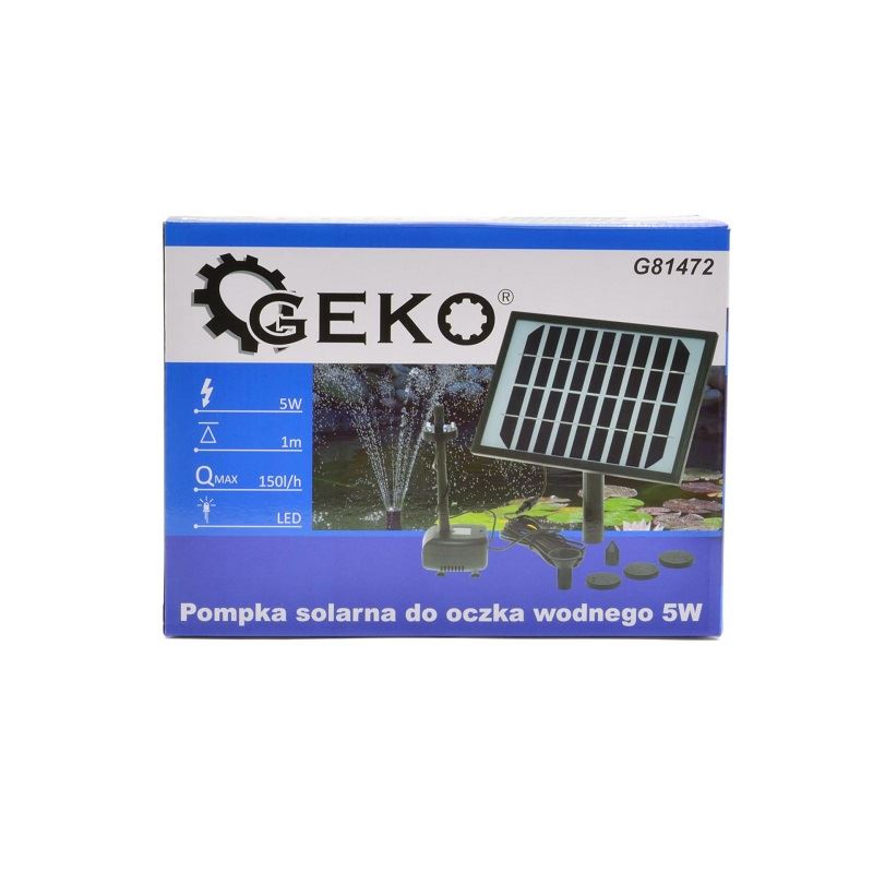 Solárne čerpadlo pre záhradné jazierko 5W - GEKO G81472