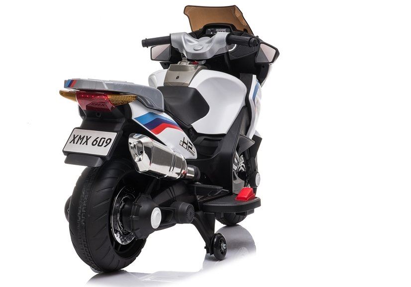 LeanToys L5168 detská elektrická motorka XMX609 - biela, 2x45W, predné LED, USB, MP3