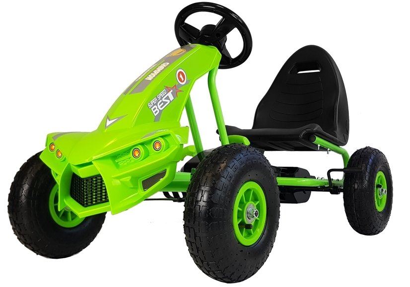 LEAN TOYS L5342 Šľapacia kára A-18 zelená