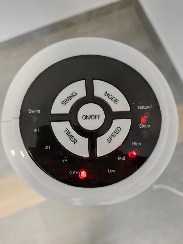 Stĺpový ventilátor Vento s diaľkovým ovládaním 79cm 40W