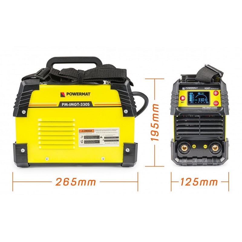 Zváračka POWERMAT PM-IMGT-330S 330A IGBT LCD MMA / TIG