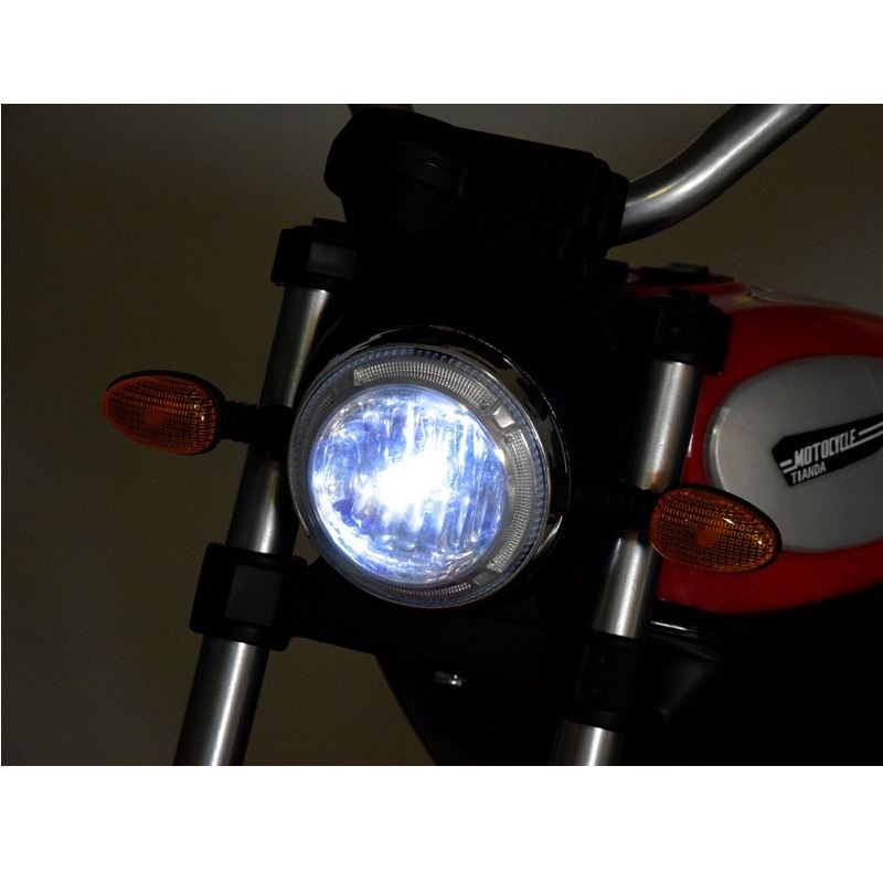Joko Elektrická motorka s nafukovacími kolesami Street Bob, MP3, USB, zelená