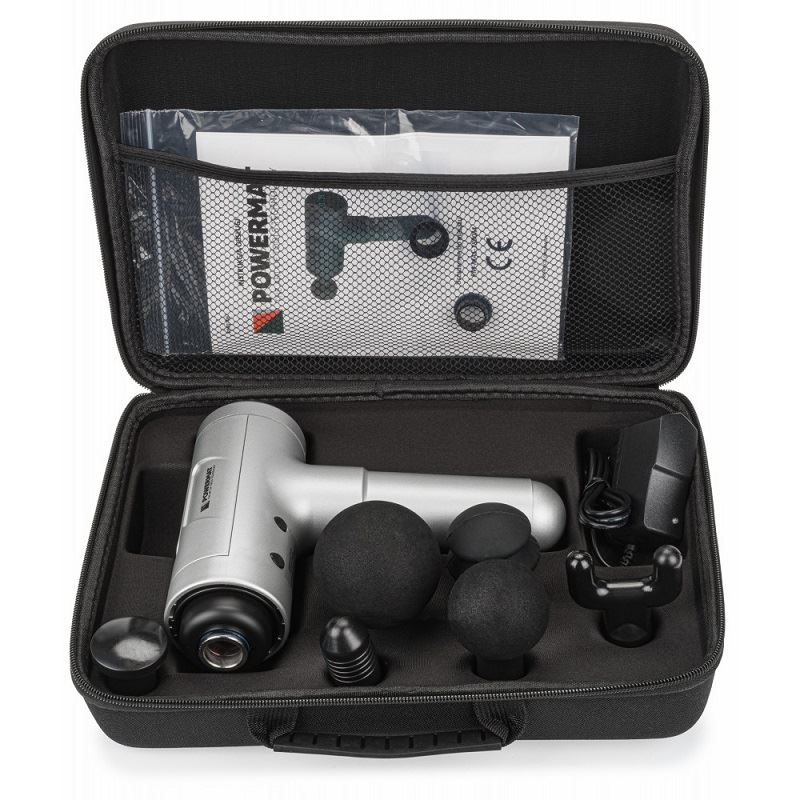 Masážna pištoľ (1800mAh) + 6 hlavíc PM-MAS-1800SM - POWERMAT