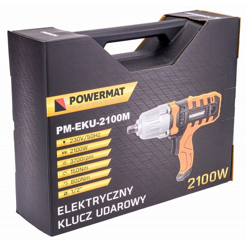 Elektrický rázový uťahovák 800 Nm PM-EKU-2100M - POWERMAT
