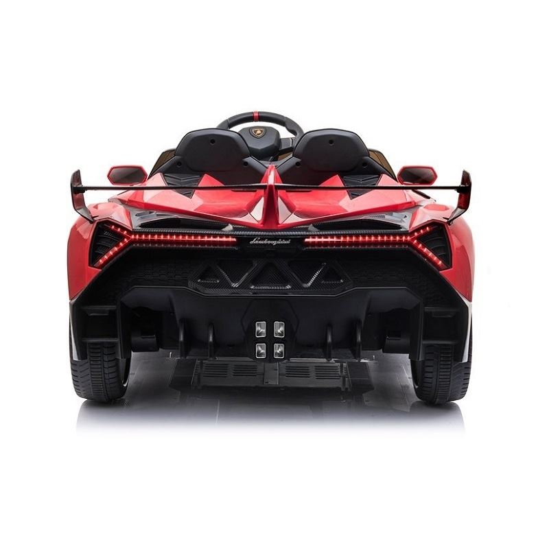 Lean Toys elektrické autíčko Lamborghini Veneno 4x45W motor 12V10Ah batéria nelakované červená