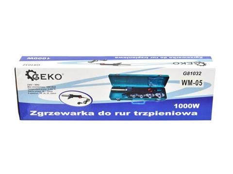 Polyfúzna zváračka plastových rúr G81032 - GEKO